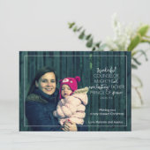 Carte photo de Noël de l'écriture typographique (Debout devant)