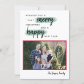 Carte photo de Noël de Noël de fête familiale (Devant)