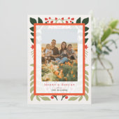 Carte photo de Noël de Noël de la surface de surfa (Debout devant)