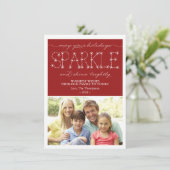 Carte photo de Noël de Noël étincelant (Debout devant)