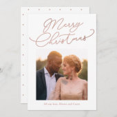 Carte photo de Noël de Noël simple message MODIFIA (Devant / Derrière)