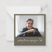 Carte photo de Noël de Radio classique (Dos)