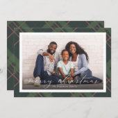 Carte photo de Noël de vacances (Devant / Derrière)