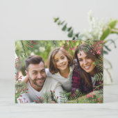 Carte photo de Noël de vacances (Debout devant)