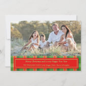 Carte photo de Noël de vacances (Devant)