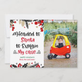 Carte photo de Noël de vacances en famille (Devant)