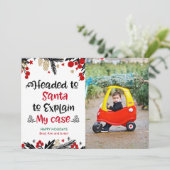 Carte photo de Noël de vacances en famille (Debout devant)