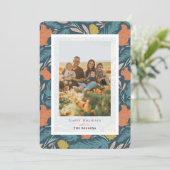 Carte photo de Noël des écureuils et pinecones (Debout devant)