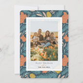 Carte photo de Noël des écureuils et pinecones (Devant)