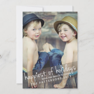 Carte photo de Noël des Fêtes les plus heureuses