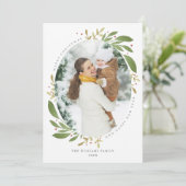 Carte photo de Noël des Sprigs d'hiver (Debout devant)