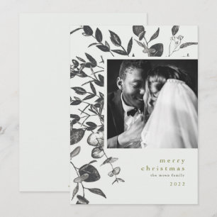 Carte photo de Noël Dessin de film d'hiver