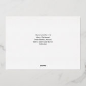 Carte photo de Noël d'or religieux (Verso)