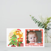 Carte photo de Noël du 1er Amoureux des chats de b (Debout devant)