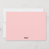 Carte photo de Noël du bébé de joie d'amour de (Dos)