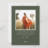 Carte photo de Noël du Motif botanique erryful (Dos)