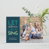 Carte photo de Noël du paradis et de la nature (Debout devant)