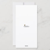 Carte photo de Noël du Pôle Nord Reindeer (Dos)