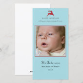 Carte photo de Noël Elegant Reindeer (Devant / Derrière)