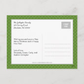 Carte photo de Noël élégante (Dos)