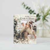 Carte photo de Noël élégante et moderne (Debout devant)