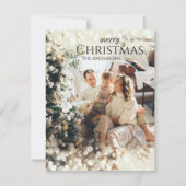 Carte photo de Noël élégante et moderne (Devant)