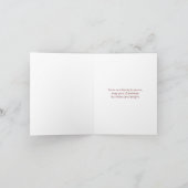 Carte photo de Noël en toile rose russe (Intérieur)