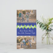 Carte photo de Noël/enveloppe blanche "Chevron Tre (Debout devant)