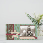 Carte photo de Noël étoile (Debout devant)