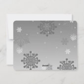 Carte photo de Noël Fancy Bleu (Dos)