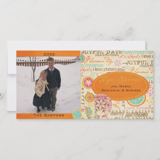 Carte photo de Noël fantastique (Devant)