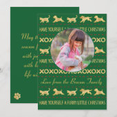 Carte Photo de Noël "Feu Petit Noël" (Devant / Derrière)