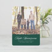 Carte photo de Noël grecque et anglaise (Debout devant)