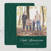 Carte photo de Noël grecque et anglaise (Devant / Derrière)