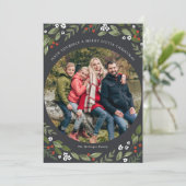 Carte photo de Noël Holly et Berries (Debout devant)