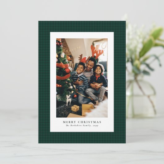 Carte photo de Noël Houndstooth (Debout devant)