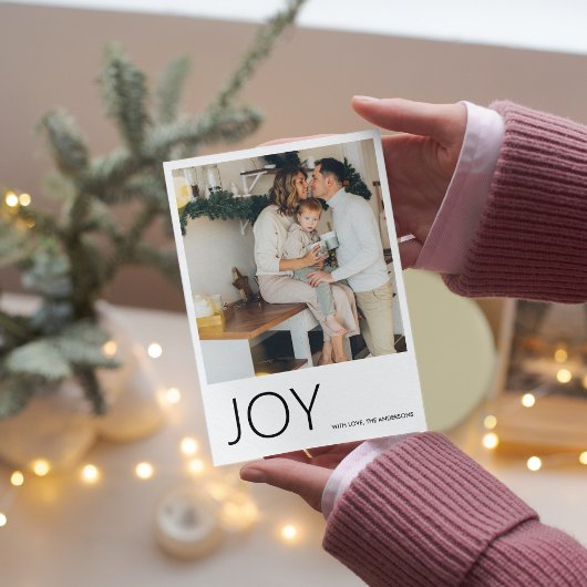 Carte Photo de Noël | Joie | Joyeux Fêtes