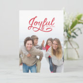 Carte photo de Noël joyeux (Debout devant)