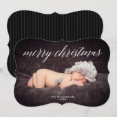 Carte photo de Noël Joyeux (Devant / Derrière)