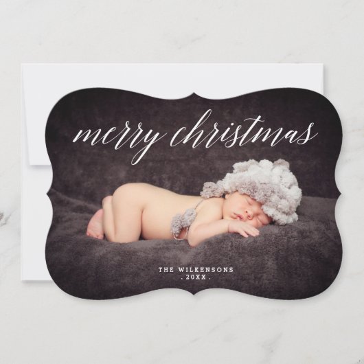 Carte photo de Noël Joyeux (Devant)
