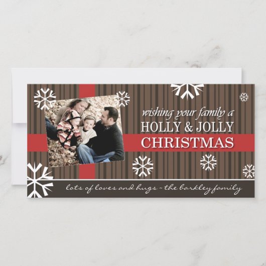 Carte photo de Noël joyeux (Devant)