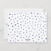 Carte photo de Noël joyeux bleu (Dos)