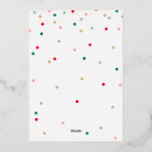 Carte photo de Noël Joyeux d'or moderne (Verso)