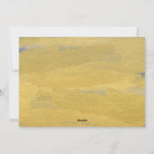 Carte photo de Noël Joyeux en Or Peint (Dos)