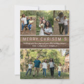 Carte photo de Noël Joyeux Fête en famille (Devant)