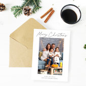 Carte Photo de Noël Joyeux moderne et élégant