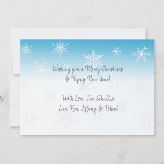 Carte photo de Noël Joyeux Noël (Dos)