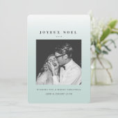 Carte photo de Noël Joyeux Noel Ombre (Debout devant)