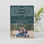 Carte photo de Noël Joyeux pour la famille (Debout devant)