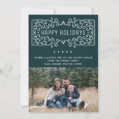 Carte photo de Noël Joyeux pour la famille (Devant)